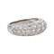Bague 51 Bague en or blanc 18 carats pavée de diamants 58 Facettes 4324638CN