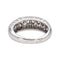 Bague 51 Bague en or blanc 18 carats pavée de diamants 58 Facettes 4324638CN