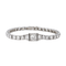 Bracelet Bracelet tennis Art déco en or blanc 18 ct et platine, diamants 58 Facettes 4327594CN