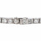 Bracelet Bracelet tennis Art déco en or blanc 18 ct et platine, diamants 58 Facettes 4327594CN