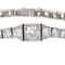 Bracelet Bracelet tennis Art déco en or blanc 18 ct et platine, diamants 58 Facettes 4327594CN