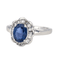 Bague 55 Bague Pompadour en or blanc 18 carats, saphir et diamants 58 Facettes 4342799RV