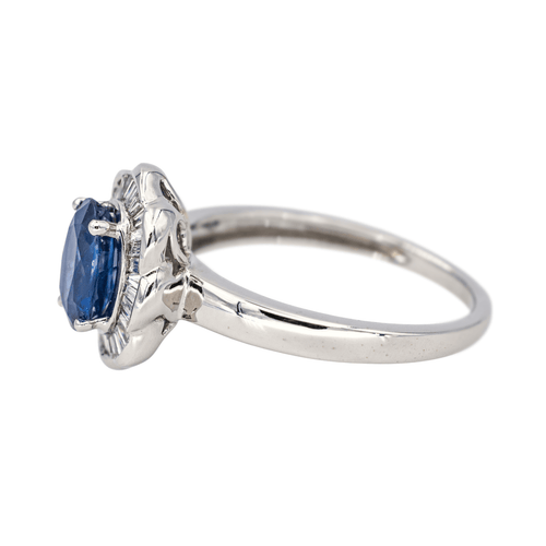 Bague 55 Bague Pompadour en or blanc 18 carats, saphir et diamants 58 Facettes 4342799RV