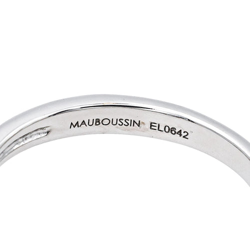 Bague 54 Mauboussin L'Alliance du Nouveau Monde - Bague en or blanc et diamants 58 Facettes 4342800RV