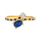 Bague 56 Mauboussin Duo d’amour - Bague Toi et Moi en or jaune saphirs et diamants 58 Facettes 4342801RV