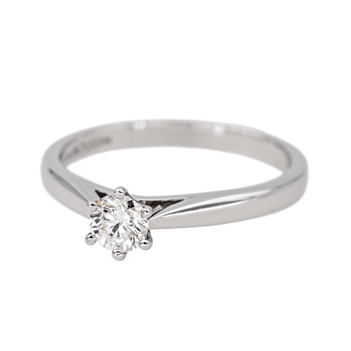 Bague 53 Mauboussin - Bague solitaire Six de Toi en or blanc et diamant 58 Facettes 4342805RV