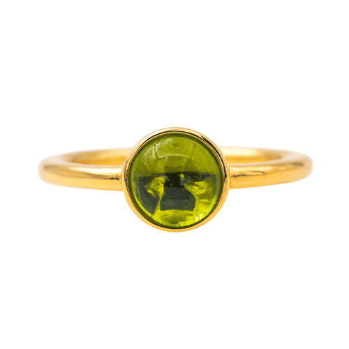 Bague 56 Bague en or jaune 18 K sertie d’un péridot 58 Facettes 4342806RV