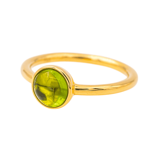 Bague 56 Bague en or jaune 18 K sertie d’un péridot 58 Facettes 4342806RV