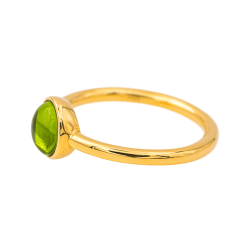 Bague 56 Bague en or jaune 18 K sertie d’un péridot 58 Facettes 4342806RV