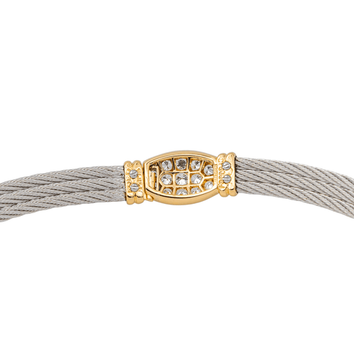 Collier Fred Force 10 - Collier en or jaune 18K, acier et diamants 58 Facettes 4345688RV