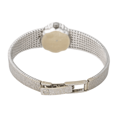 Montre Omega De Ville - Montre en or blanc sertie de diamants 58 Facettes 4345689RV