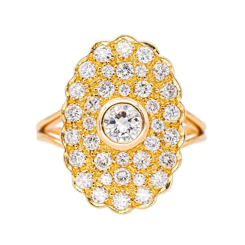 Bague 54 Pompadour - Bague en or rose 18 carats et diamants 58 Facettes 4367907CN
