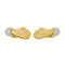 Boucles d'oreilles Boucles d’oreilles clips en or jaune et or blanc 18 carats avec diamants 58 Facettes 4377111RV