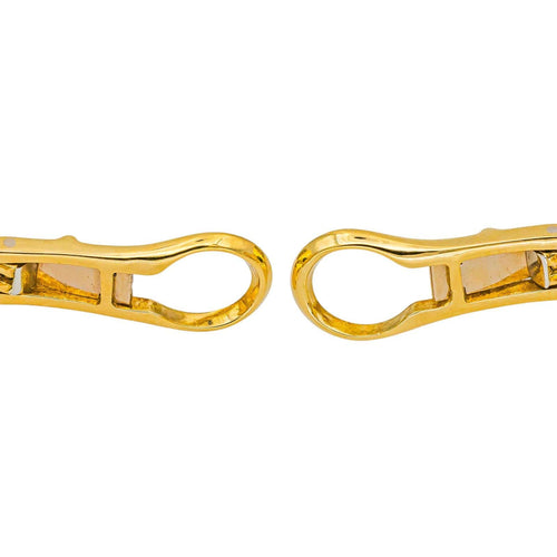 Boucles d'oreilles Boucles d’oreilles clips en or jaune et or blanc 18 carats avec diamants 58 Facettes 4377111RV