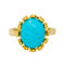 Bague 47 Bague en or jaune 18 carats sertie d’une turquoise 58 Facettes 4377131RV