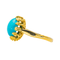 Bague 47 Bague en or jaune 18 carats sertie d’une turquoise 58 Facettes 4377131RV