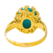 Bague 47 Bague en or jaune 18 carats sertie d’une turquoise 58 Facettes 4377131RV