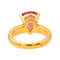 Bague 49 Bague en or jaune 18 carats sertie d’une tourmaline poire 58 Facettes 4377138RV