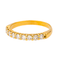 Bague 54 Bague demi-alliance en or blanc 18 carats et diamants 58 Facettes 4386531CN