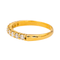 Bague 54 Bague demi-alliance en or blanc 18 carats et diamants 58 Facettes 4386531CN
