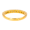 Bague 54 Bague demi-alliance en or blanc 18 carats et diamants 58 Facettes 4386531CN