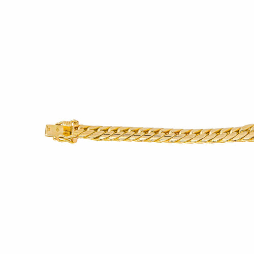 Collier Collier maille anglaise en or jaune 18 carats 58 Facettes 4386544CN