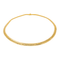 Collier Collier maille anglaise en or jaune 18 carats 58 Facettes 4386544CN