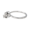Bague 52 Bague Toi et Moi en or blanc avec diamants taille brillant 58 Facettes 4387212CN