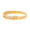 Bracelet Bracelet jonc en or jaune 18K serti de diamants 58 Facettes 4387215CN