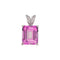 Pendentif Pendentif en or blanc 14 carats serti d’une tourmaline 58 Facettes 4387220CN