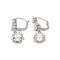 Boucles d'oreilles Boucles d'oreilles dormeuses en or blanc 18K et diamants 58 Facettes 4387236CN