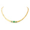 Collier Collier en or jaune 18 carats serti d’émeraudes et de diamants 58 Facettes 4387242CN