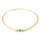 Collier Collier en or jaune 18 carats serti d’émeraudes et de diamants 58 Facettes 4387242CN