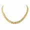 Collier Collier maille double haricot en or jaune 18 carats 58 Facettes 4396461CN