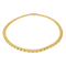 Collier Collier maille double haricot en or jaune 18 carats 58 Facettes 4396461CN