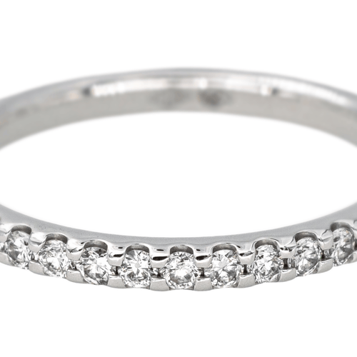 Bague 49.5 Alliance américaine - Bague en or blanc 18 carats et diamants 58 Facettes 4402303CN