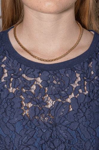 Collier Collier chaîne maille palmier en or jaune 18 carats 58 Facettes 4403430CN
