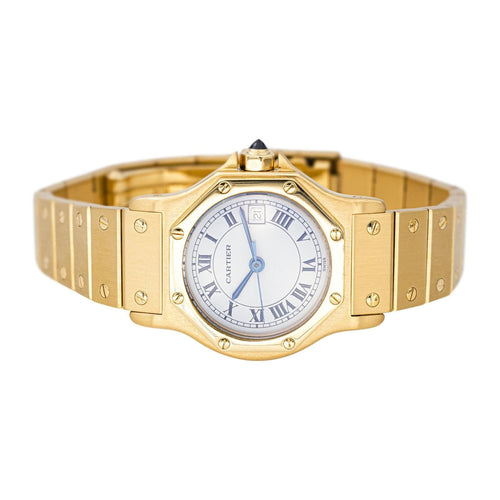 Montre Cartier Santos - Montre octogonale en or jaune 18 carats 58 Facettes 4404004CN