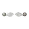 Boucles d'oreilles Boucles d’oreilles pendantes en or blanc avec diamants et perles de Tahiti 58 Facettes 4410629CN