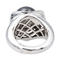 Bague 52 Bague cocktail en or blanc 18 carats perle et diamants 58 Facettes 4410630CN