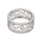 Bague 51 Chanel Camélia - Bague bandeau en or blanc et diamants 58 Facettes 4416094RV