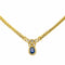 Collier Collier - Pendentif en or jaune 18 carats saphir et diamants 58 Facettes 4416915RV