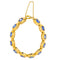 Bracelet Bracelet en or jaune 18 carats serti de saphirs ovales 58 Facettes 4416916RV