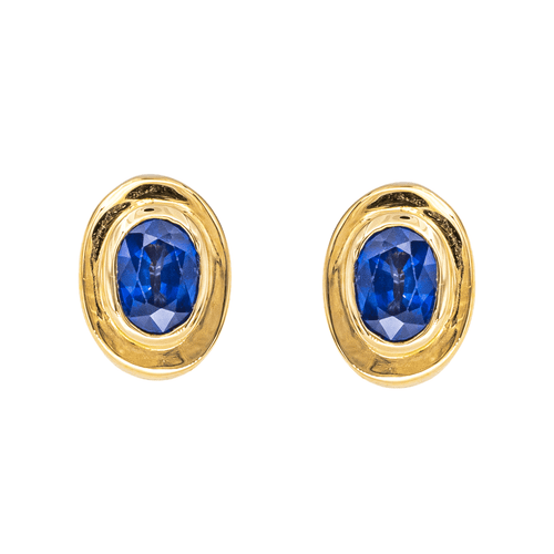 Boucles d'oreilles Boucles d’oreilles clips - Or jaune 18 carats et saphirs 58 Facettes 4416917RV