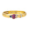 Bracelet Bracelet jonc en or jaune 18 carats, rubis, saphir et diamants 58 Facettes 4423005CN