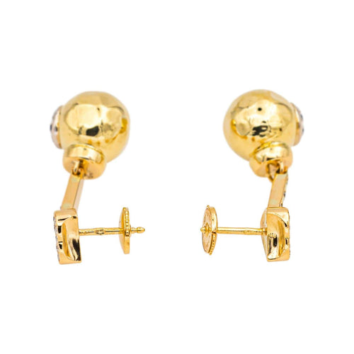 Boucles d'oreilles Boucles d'oreilles pendantes en or jaune 18 carats et diamants 58 Facettes 4423007CN