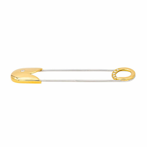 Broche Épingle en or jaune 18 carats et diamants taille brillant 58 Facettes 4423008CN