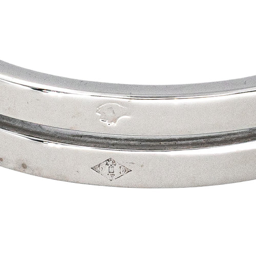 Bague 52 Dinh Van Seventies - Bague alliance PM en or blanc 18 carats 58 Facettes 4424864CN