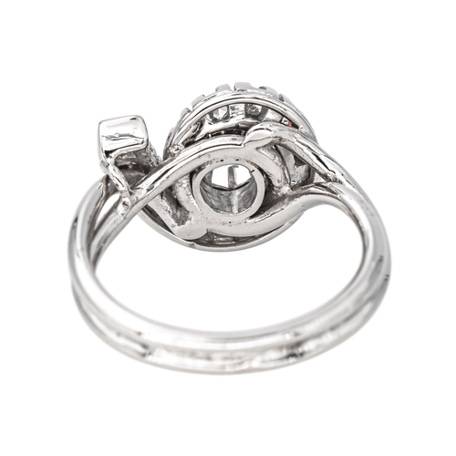 Bague 51 Bague tourbillon en or blanc 18 carats et diamants 58 Facettes 4425763CN