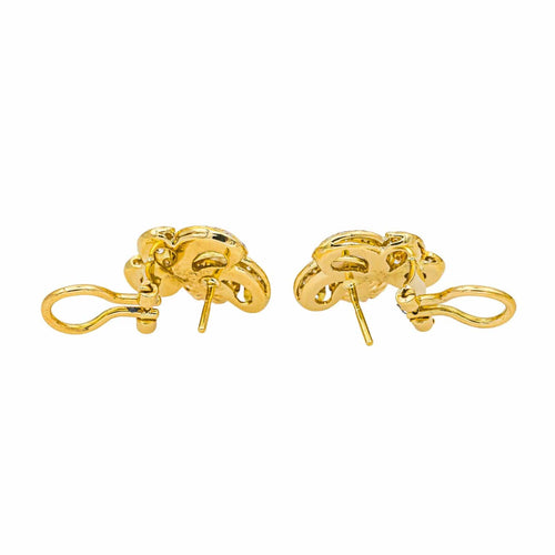 Boucles d'oreilles Boucles d’oreilles clips - Or jaune 18 carats, perles de culture et diamants 58 Facettes 4427011CN